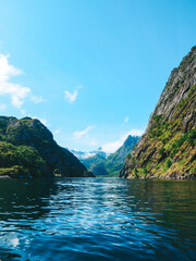 Norway, Lofoten, The Lofoten Islands, Trollfjord, water, landscape, nature, sky, sea, mountains, summer, travel, ocean, clouds, tourism, view, fjord, norway, vacation
