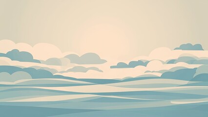 Serene and calming soft color background