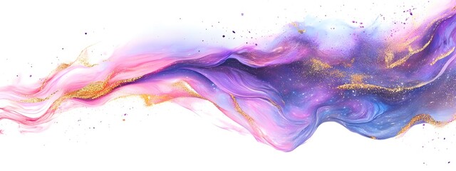 Abstract background with colorful liquid shapes and fluid patterns, glowing colors and dynamic forms. The illustration depicts an artistic background for design