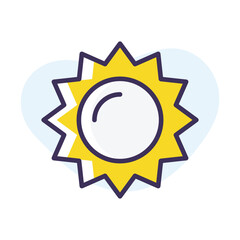 Sun vector icon