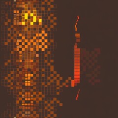 Abstract Geometric Background with Warm Color Palette.