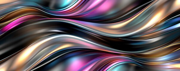 Abstract wavy background with iridescent colors. Ideal for modern and trendy designs.