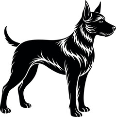 Dog Silhouette Black Vector