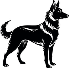 Dog Silhouette Black Vector