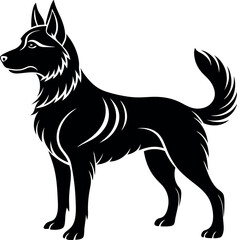 Dog Silhouette Black Vector