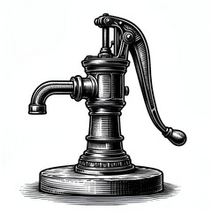 old pump illustration 