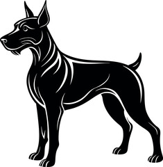 Dog Silhouette Black Vector
