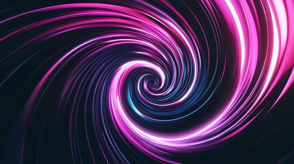 Obraz premium Abstract design with swirling lines in pink and purple.