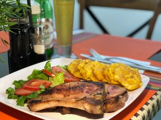 grilled fish with vegetables