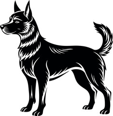 Dog Silhouette Black Vector