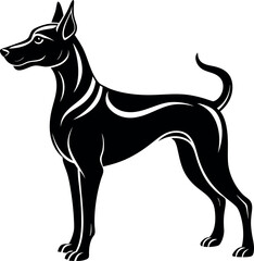 Dog Silhouette Black Vector