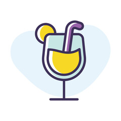 Tropical Drink vector icon