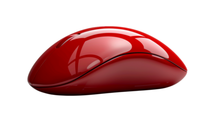 Red computer mouse to control cursor movements