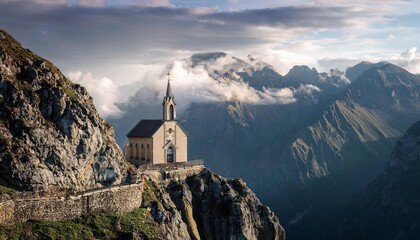 Fototapeta premium church in the mountains