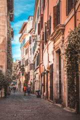 Street of Trastevere in Rome