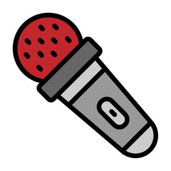 Toy Mic Vector Filled Icon Design