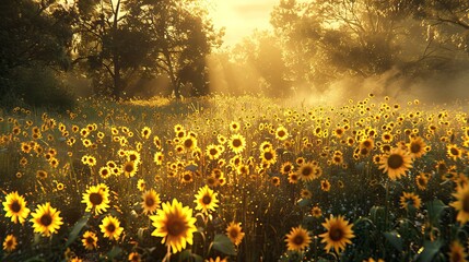 Fototapeta premium field of flowers