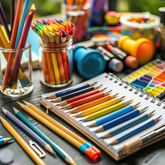 colored pencils
