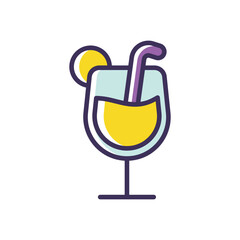 Tropical Drink vector icon