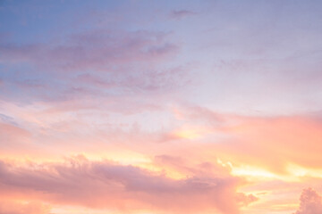 sunset sky with clouds