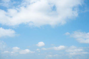 blue sky with white clouds