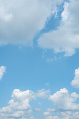 blue sky with white clouds