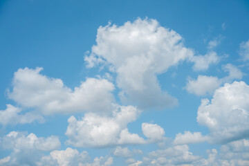 blue sky with white clouds
