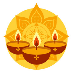 Diwali vector art illustration