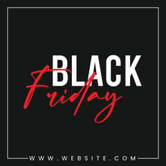 Black Friday social media template 