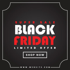 Black Friday social media template