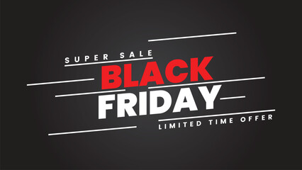 Black friday sale banner template