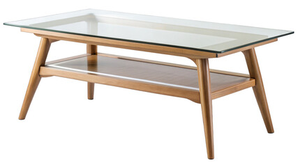 Fototapeta premium Scandinavian Coffee Table on a transparent background.