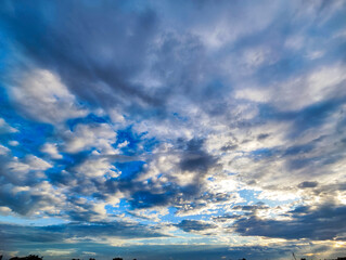 Clouds pattern with different seasons