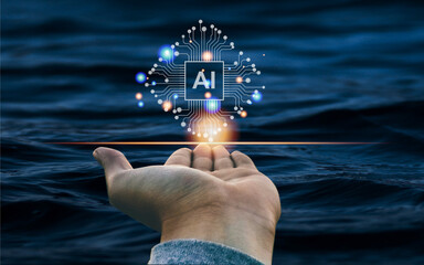 Artificial intelligence, AI image material

