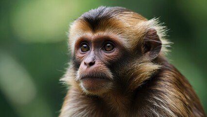 Fototapeta premium close up portrait of a macaque