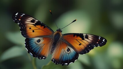 Naklejka premium butterfly on a flower