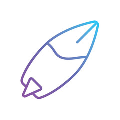 Surfboard vector icon