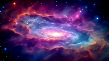 Colourful space galaxy, Starry night cosmos. Beautiful background wallpaper