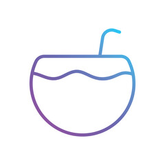 Coconut vector icon