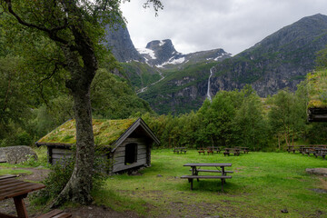 Briksdal Glacier, Norway. Briksdalsbreen is part of the Jostedal Glacier National Park