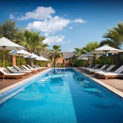 swimming pool in the resort