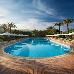 swimming pool in the resort