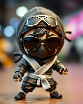 ninja karate character tough guy chibi kawaii