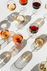 Colorful Wines with Shadows
