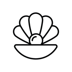 Seashell vector icon