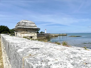 Saint-Martin-de-Ré, August 2024 - Visit the beautiful town of Saint-Martin-de-Ré on the Ile de Ré on France's Atlantic coast.- View of the fortifications