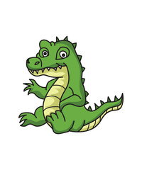 Crocodile Vector Illustration Graphics Art