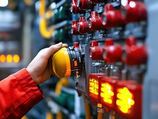 illustration of routine maintenance tasks for a fire alarm system, such as battery replacement and sensor cleaning.