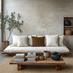 modern room wall art mockup