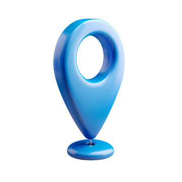 recommend clip art: Simplified 3d icon of location pin clip art